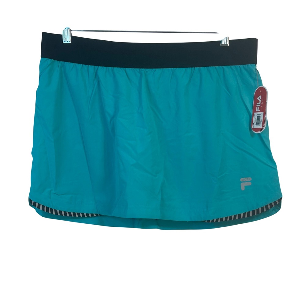 Fila Sport Women Ceramic Teal Performance Skort Athletic Tennis‎ Skirt XL NWT